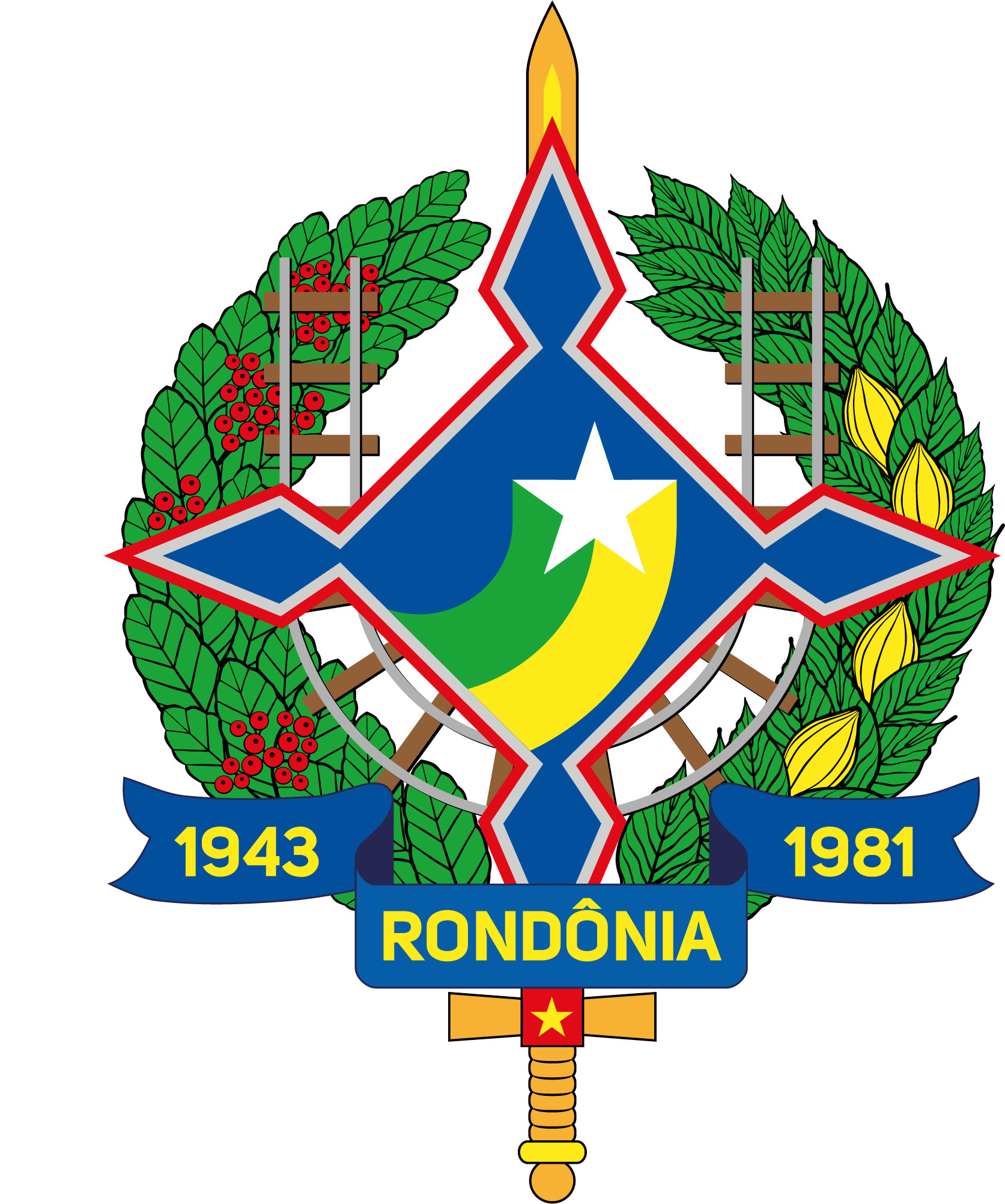Logo do estado de Rondônia rodapé